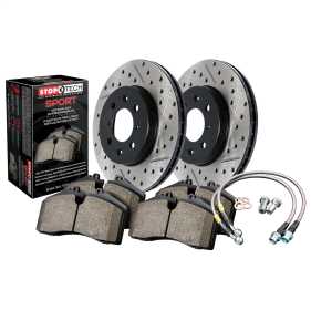 Sport Disc Brake Kit w/Cross-Drilled And Slotted Rotors